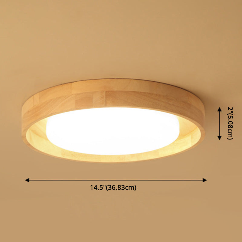 Modern Circle Semi Flush Mount Light Fixture - Stylish Acrylic Ceiling Light for Bedrooms