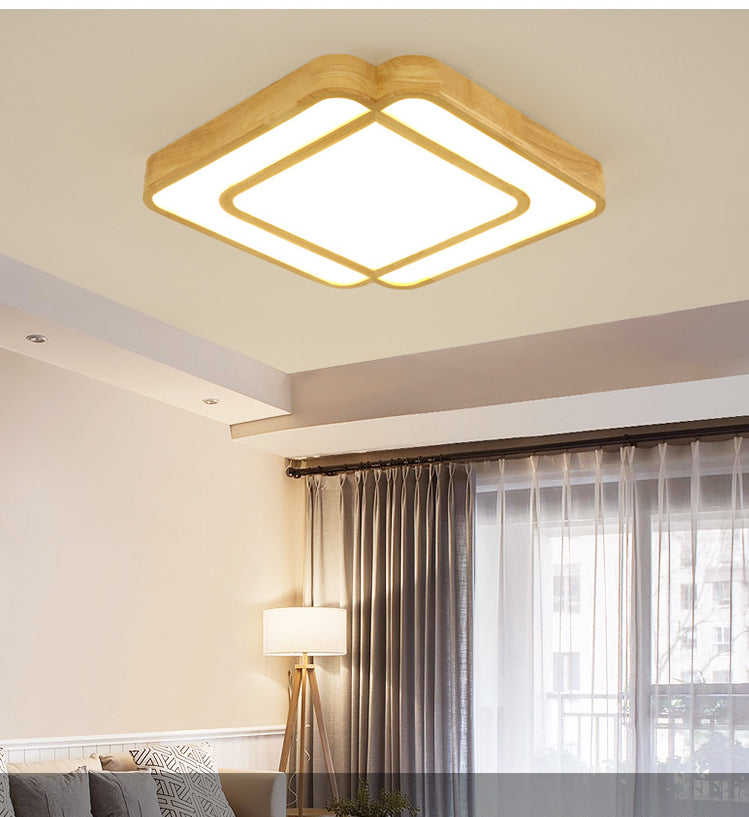 Contemporary Acrylic Semi Flush Chandelier - Stylish Ceiling Mounted Fixture For Living Room