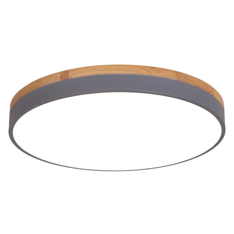 Minimalistic Flush Mount Ceiling Light - 1 Light, Acrylic Disk Design