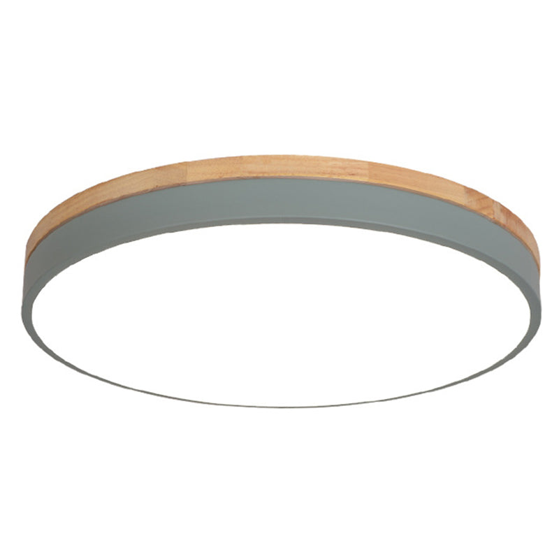 Minimalistic Flush Mount Ceiling Light - 1 Light, Acrylic Disk Design