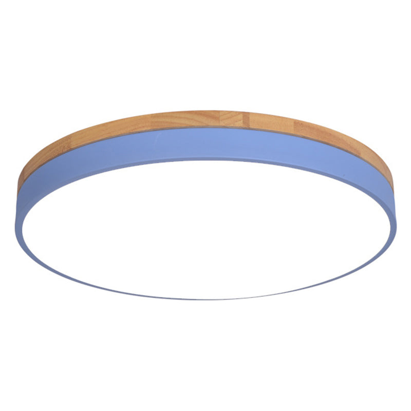 Minimalistic Flush Mount Ceiling Light - 1 Light, Acrylic Disk Design