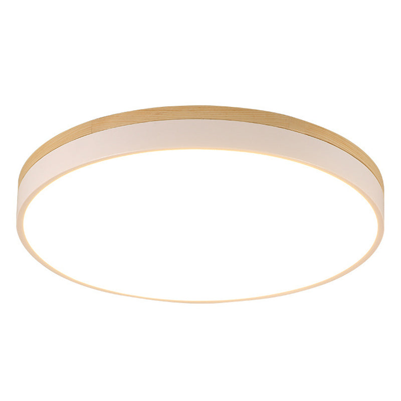 Minimalistic Flush Mount Ceiling Light - 1 Light, Acrylic Disk Design