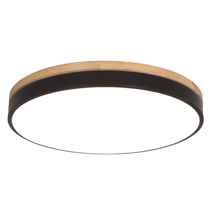 Minimalistic Flush Mount Ceiling Light - 1 Light, Acrylic Disk Design