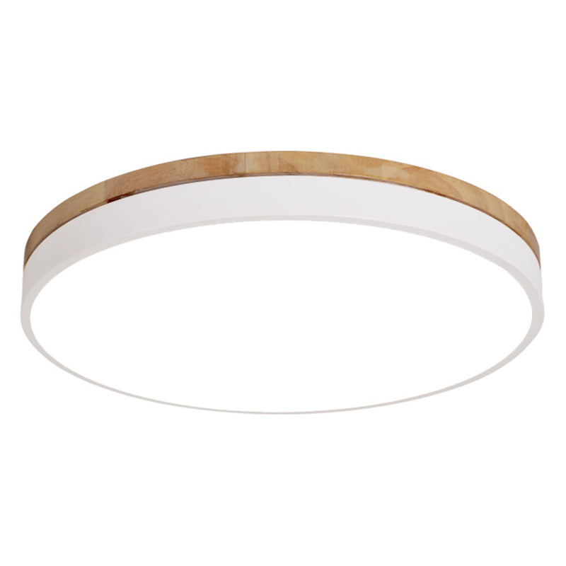 Minimalistic Flush Mount Ceiling Light - 1 Light, Acrylic Disk Design