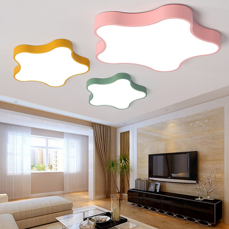 Plafonnier contemporain en forme d'étoile - Plafonnier en métal à 1 lampe