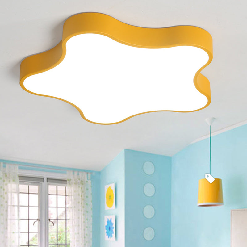 Plafonnier contemporain en forme d'étoile - Plafonnier en métal à 1 lampe