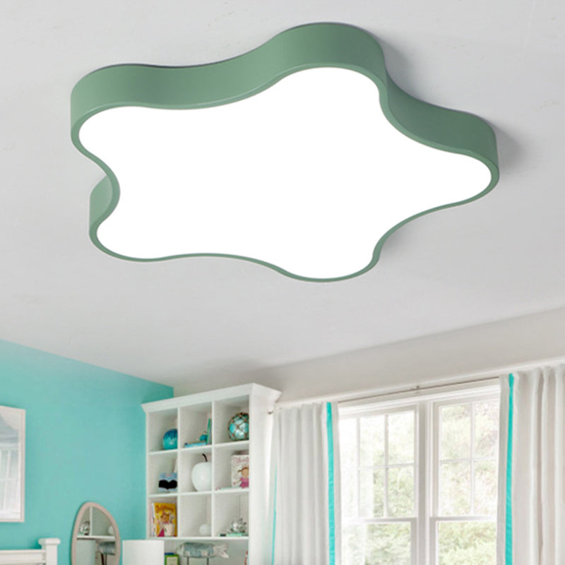 Plafonnier contemporain en forme d'étoile - Plafonnier en métal à 1 lampe