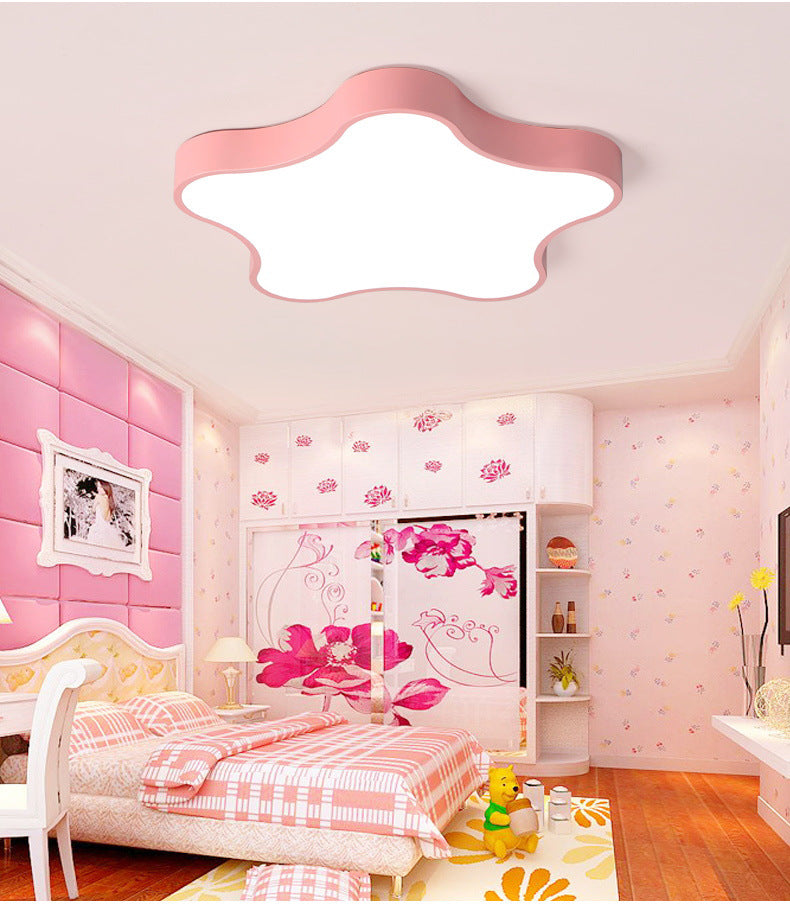 Plafonnier contemporain en forme d'étoile - Plafonnier en métal à 1 lampe