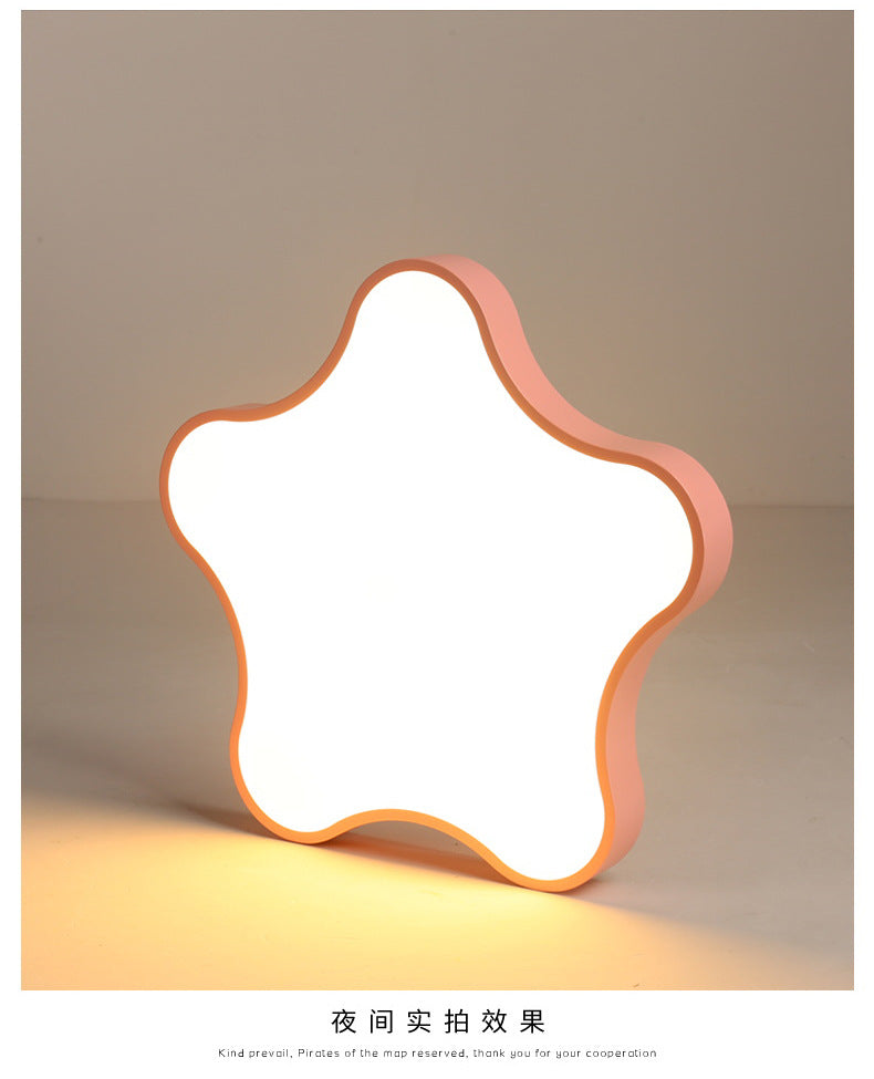 Plafonnier contemporain en forme d'étoile - Plafonnier en métal à 1 lampe