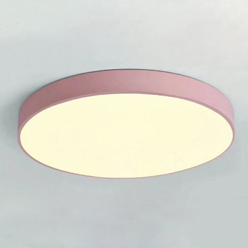 Minimalist LED Flush Mount Ceiling Light Fixture with Acrylic Chandelier Accent for Bedroom