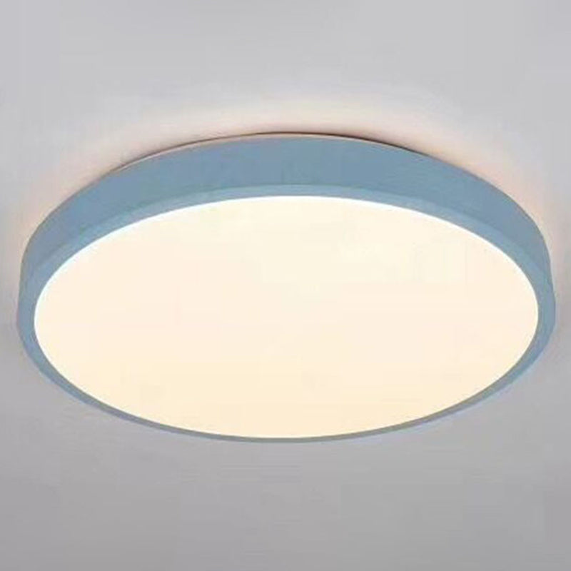 Minimalist LED Flush Mount Ceiling Light Fixture with Acrylic Chandelier Accent for Bedroom