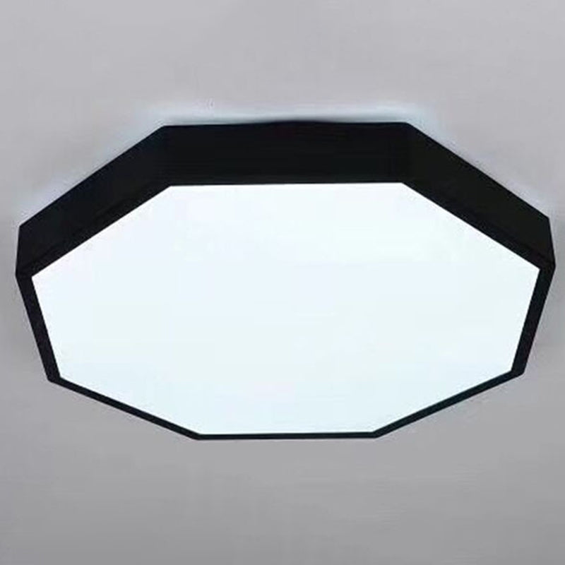 Minimalist LED Flush Mount Ceiling Light Fixture with Acrylic Chandelier Accent for Bedroom