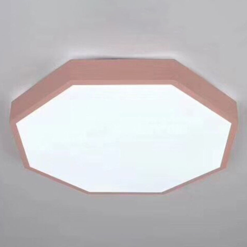 Minimalist LED Flush Mount Ceiling Light Fixture with Acrylic Chandelier Accent for Bedroom