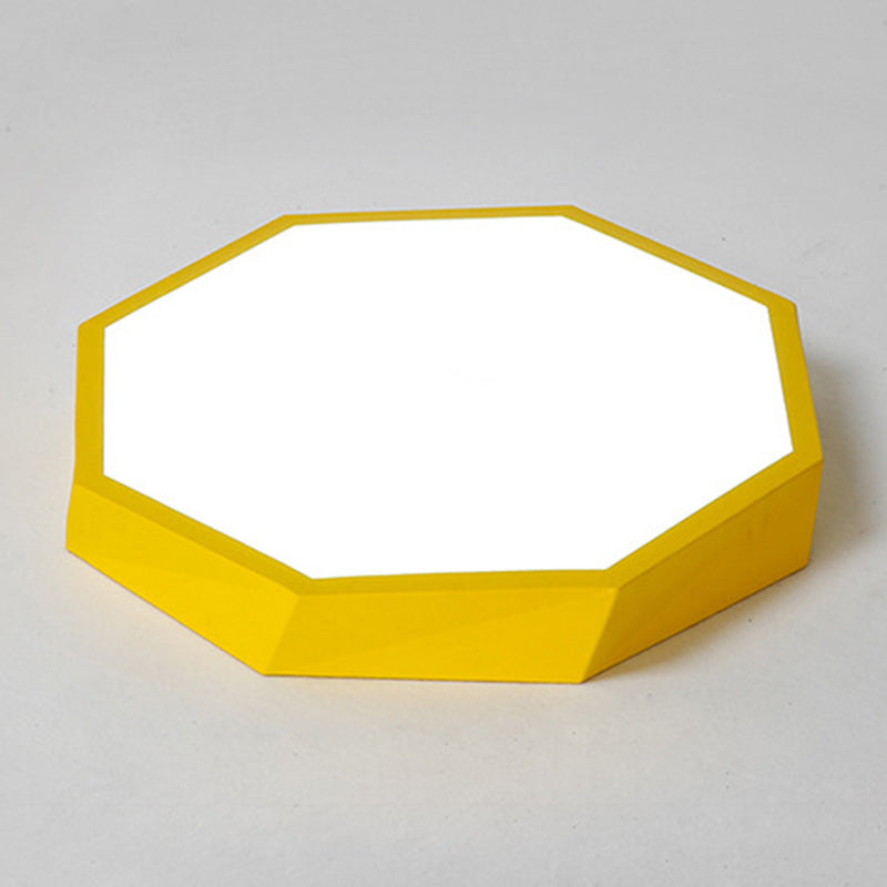 Contemporary Acrylic Flush Mount Ceiling Light for Bedroom - Faceted Chandelier