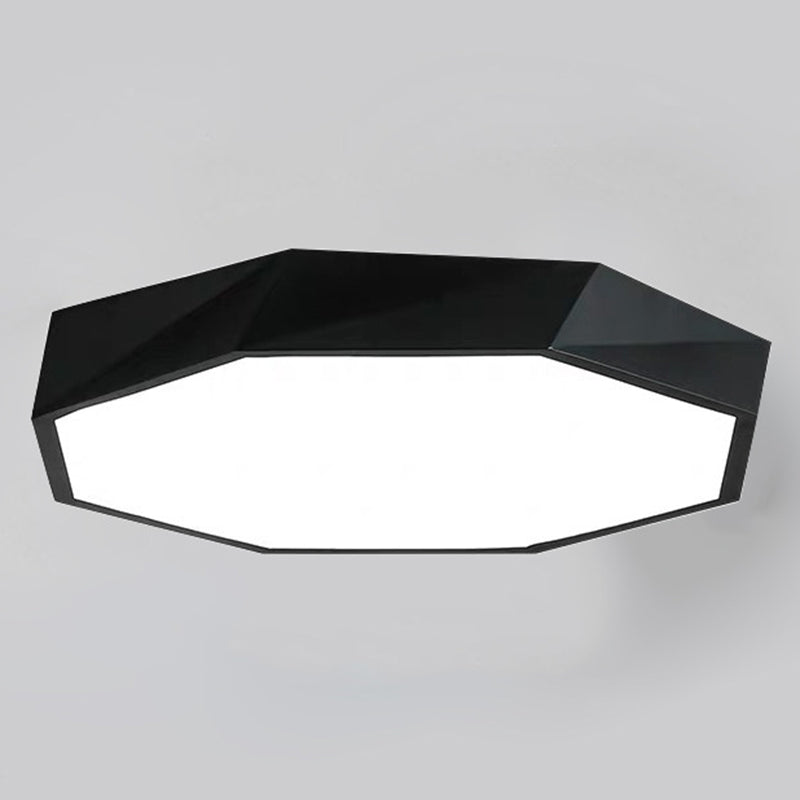 Contemporary Acrylic Flush Mount Ceiling Light for Bedroom - Faceted Chandelier