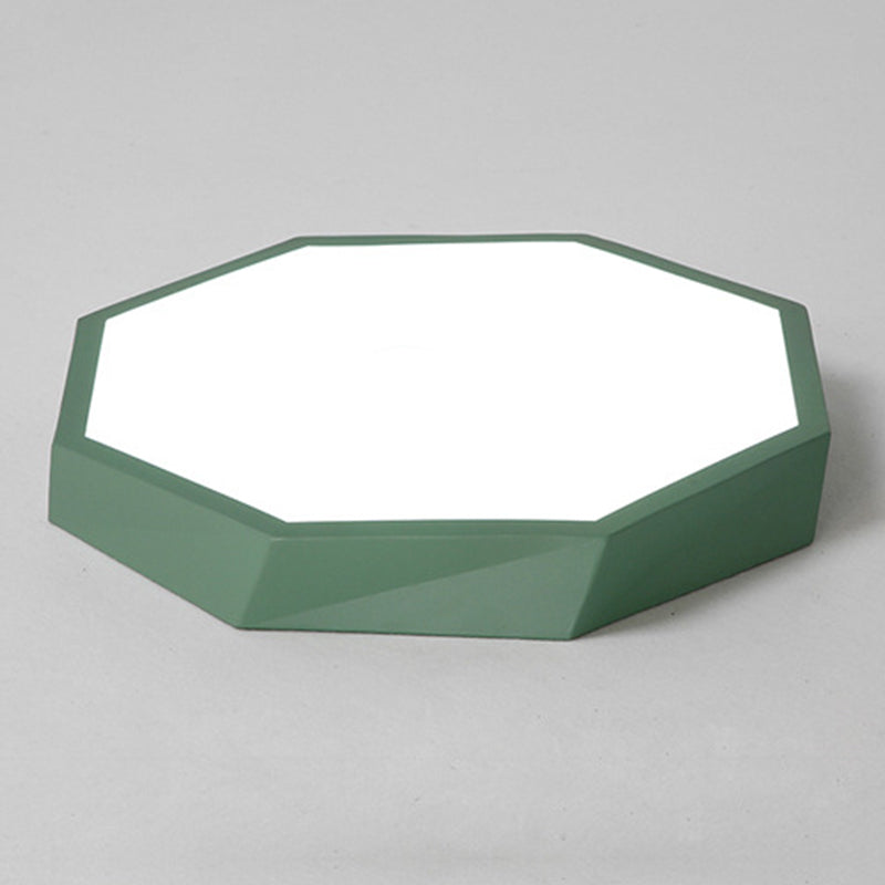 Contemporary Acrylic Flush Mount Ceiling Light for Bedroom - Faceted Chandelier