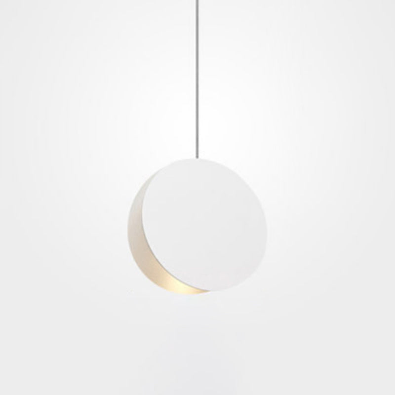 Shell-Inspired Round Pendant Lamp - Macaron Style - Metal - 1-Light Ceiling Light