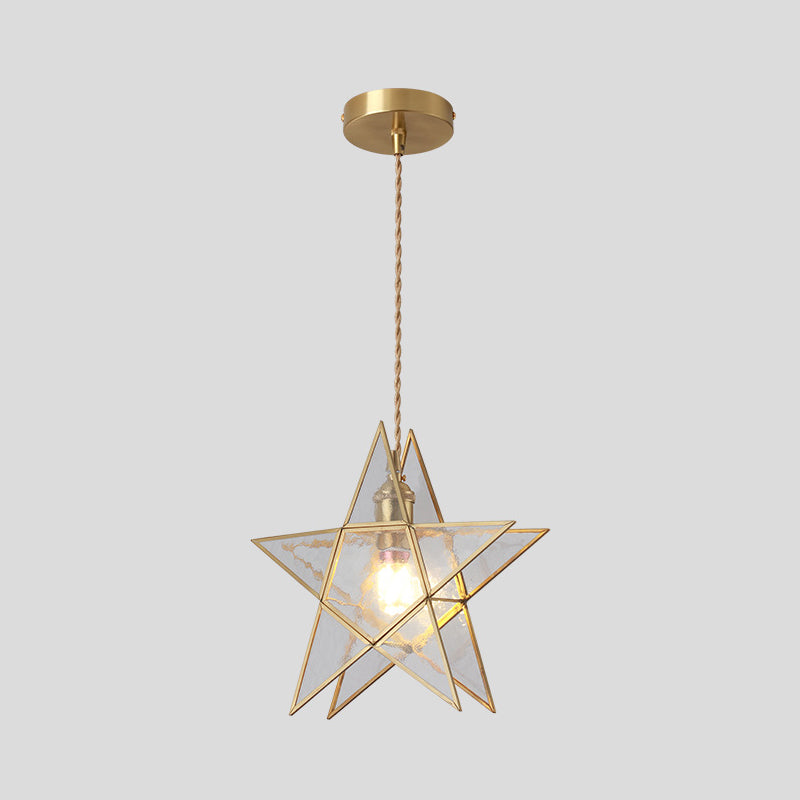 Corinne - Tiffany Suspended Lighting Fixture Tiffany Style Shaded Glass Hanging Pendant with Brass Canopy