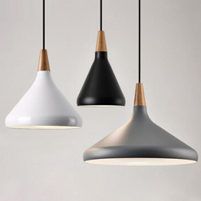 Simplicity Pendant Light with Multi Color Options - Nordic Macaroon Aluminum Lampshade, Perfect for Kitchen - 1-Light Hanging Lamp