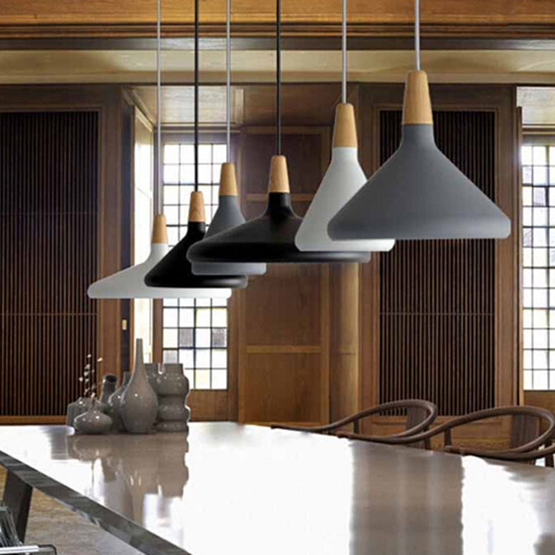 Simplicity Pendant Light with Multi Color Options - Nordic Macaroon Aluminum Lampshade, Perfect for Kitchen - 1-Light Hanging Lamp
