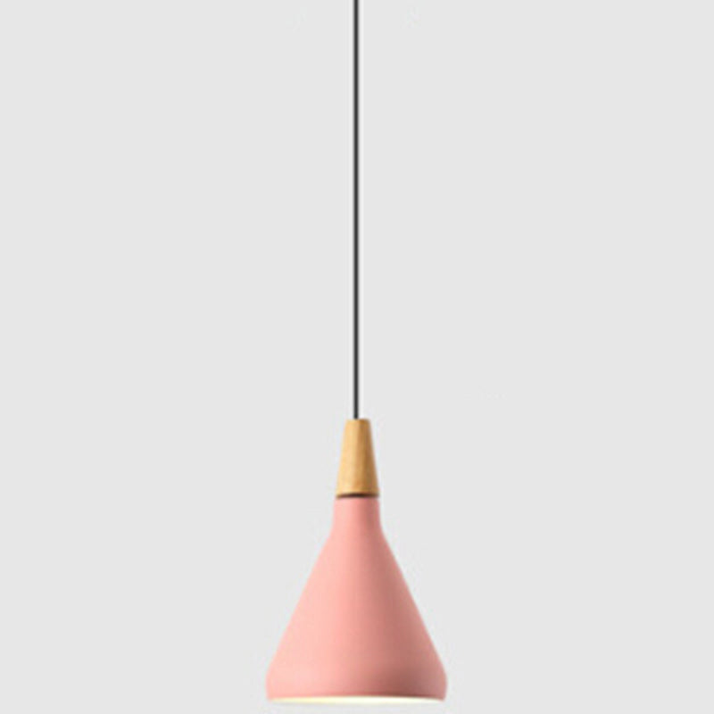 Simplicity Pendant Light with Multi Color Options - Nordic Macaroon Aluminum Lampshade, Perfect for Kitchen - 1-Light Hanging Lamp