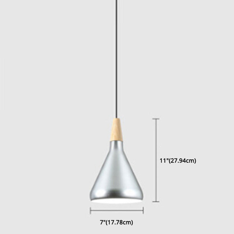 Simplicity Pendant Light with Multi Color Options - Nordic Macaroon Aluminum Lampshade, Perfect for Kitchen - 1-Light Hanging Lamp