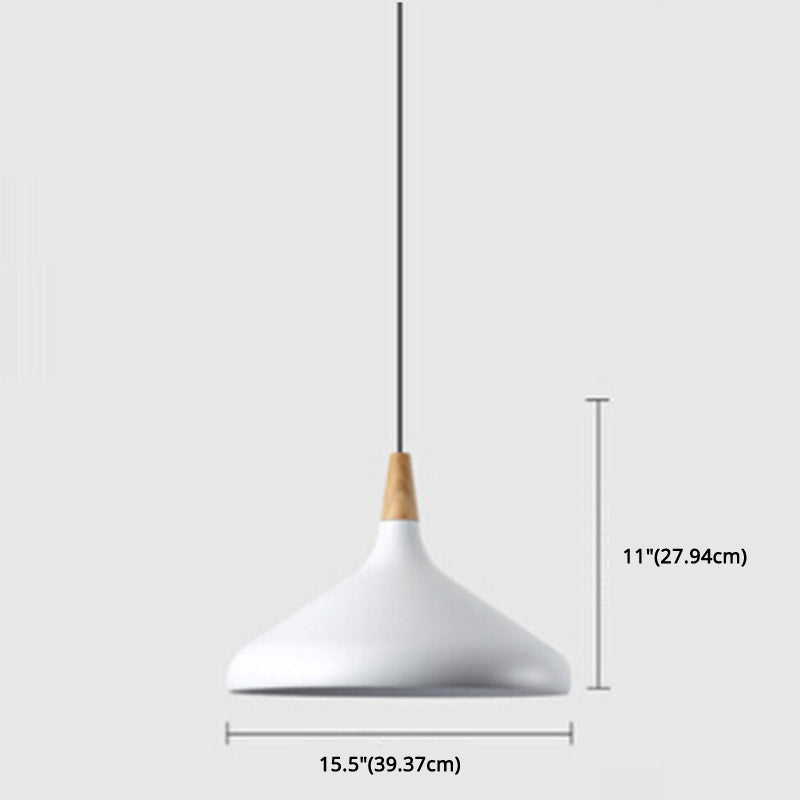 Simplicity Pendant Light with Multi Color Options - Nordic Macaroon Aluminum Lampshade, Perfect for Kitchen - 1-Light Hanging Lamp