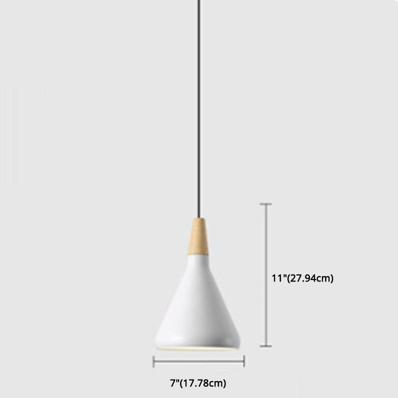 Simplicity Pendant Light with Multi Color Options - Nordic Macaroon Aluminum Lampshade, Perfect for Kitchen - 1-Light Hanging Lamp
