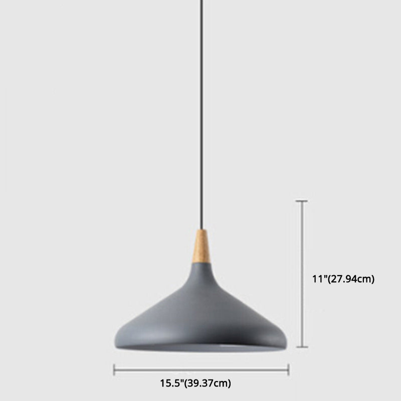 Simplicity Pendant Light with Multi Color Options - Nordic Macaroon Aluminum Lampshade, Perfect for Kitchen - 1-Light Hanging Lamp