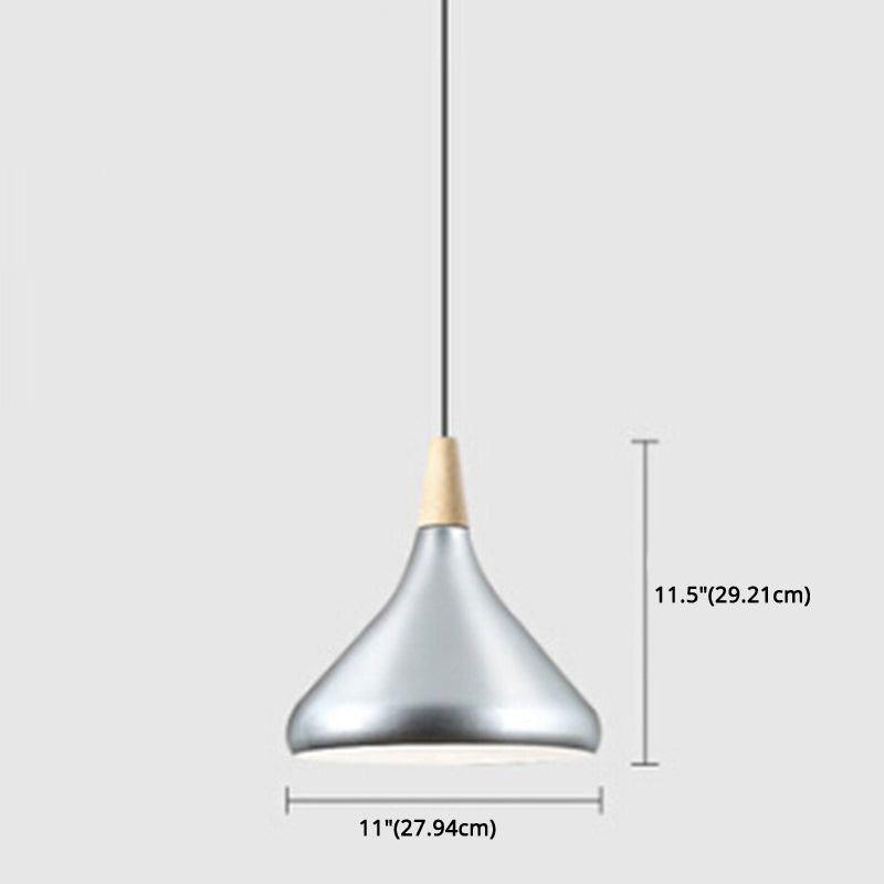 Simplicity Pendant Light with Multi Color Options - Nordic Macaroon Aluminum Lampshade, Perfect for Kitchen - 1-Light Hanging Lamp