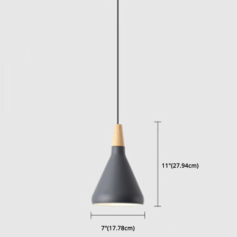 Simplicity Pendant Light with Multi Color Options - Nordic Macaroon Aluminum Lampshade, Perfect for Kitchen - 1-Light Hanging Lamp