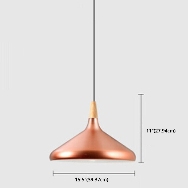 Simplicity Pendant Light with Multi Color Options - Nordic Macaroon Aluminum Lampshade, Perfect for Kitchen - 1-Light Hanging Lamp