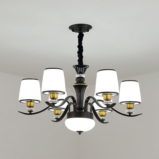 Adalyn - White Frosted Glass Chandelier: Modern Crystal Decoration
