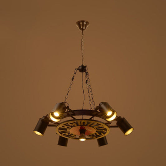 Nautical Style Vintage Industrial Chandelier