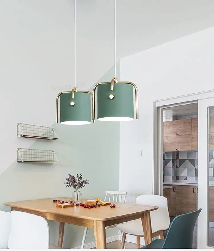 Cylinder Metal Pendant Lighting Fixture For Restaurant - Simplicity Meets Elegance