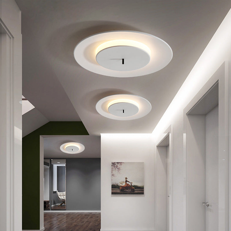 Nordic Led Acrylic Flush Mount Ceiling Light - Stylish Close-To-Ceiling Lighting Fixture