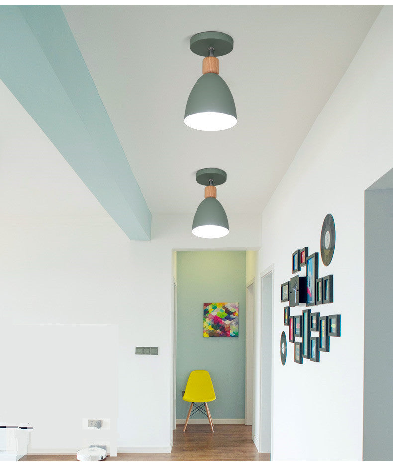 Modern Tapered Ceiling Flush Mount Light - Stylish Metal Close To Lighting Fixture