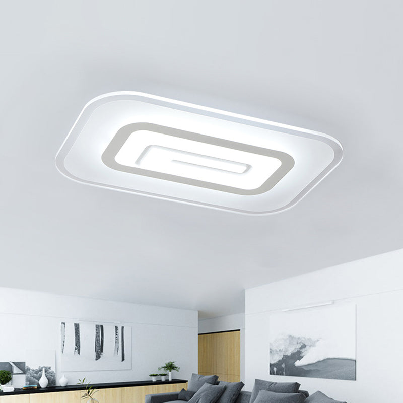 Ultra Thin Flush Mount LED Ceiling Light, Available in Warm/White - 23.5"/35.5" W