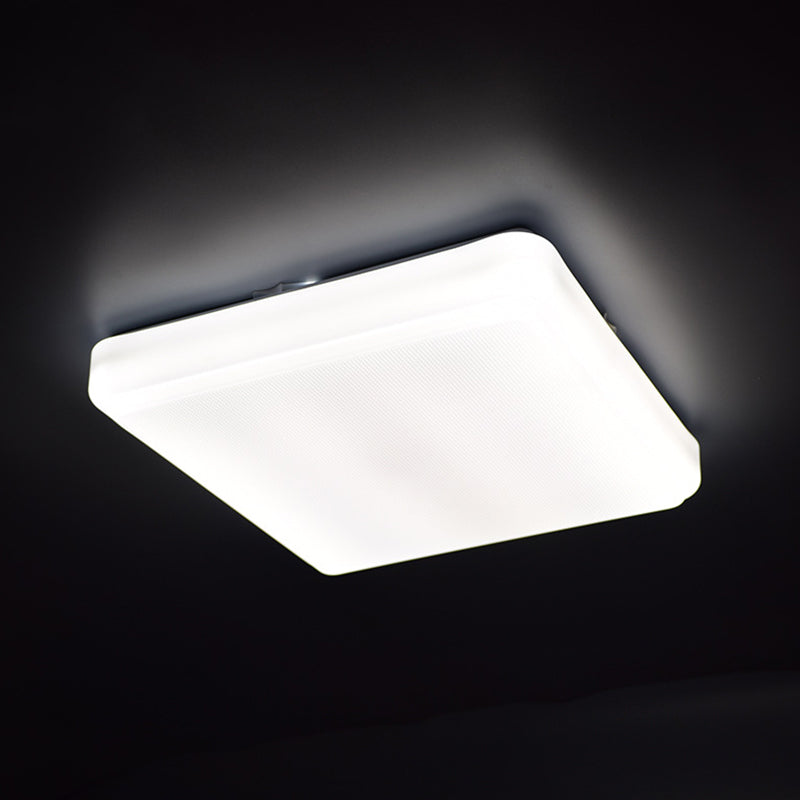 Simplicity Acrylic Ceiling Flush Mount Light For Living Room - Square Design White / 8.5