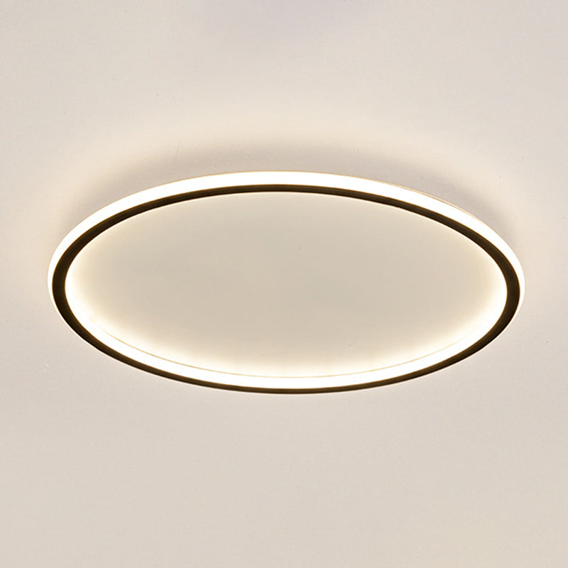 Contemporary Aluminum Flushmount Lights - Stylish Ceiling Fixture For Living Room
