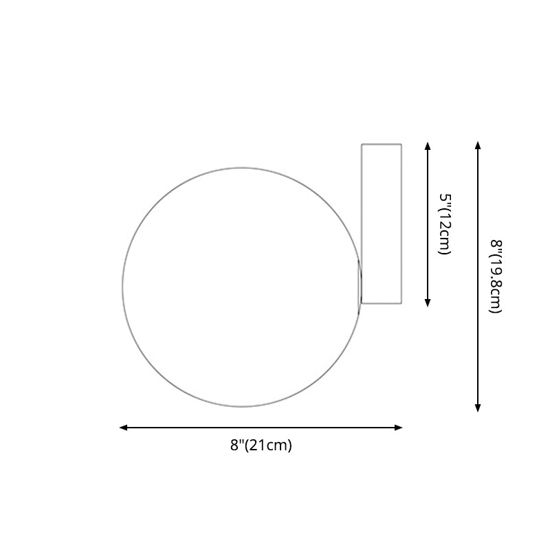 Modern Opal Glass Flush Mount With 1-Light Spherical Shade For Hallway Lighting