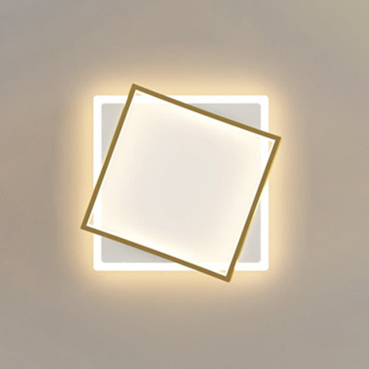 Modern Minimalist Geometric Flush Mount Led Ceiling Light For Bedrooms