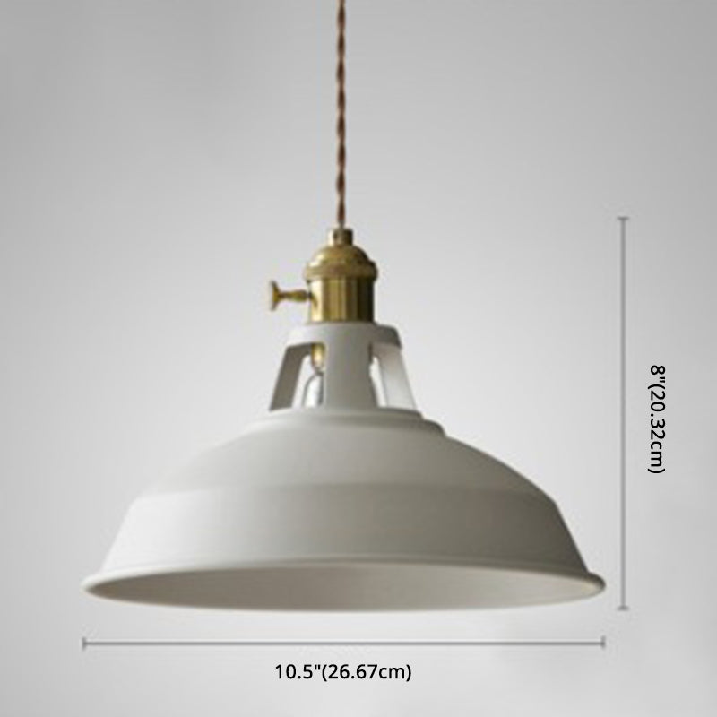 Nordic Style Hanging Lamp With Metal Shade And Colorful Macaron Finish For Kitchen Barn