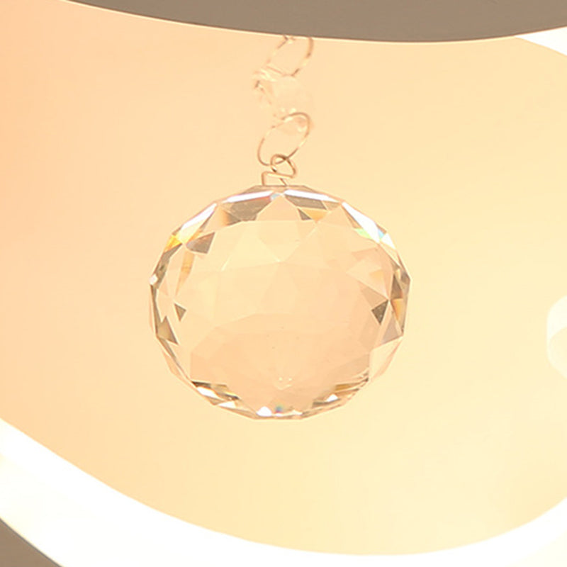 Heart-Shaped Acrylic Flush Mount Light Fixture with 5/15 Lights in Warm/White/3 Color for Living Room (23"/43" Width)