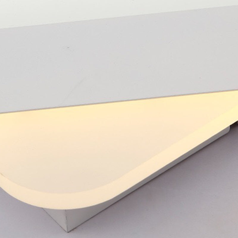 Modern White LED Rhombus Ceiling Light for Bedroom - 19.5"/23.5" Wide Flush Mount