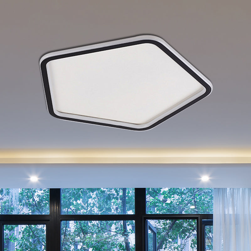 Black Minimalist LED Ceiling Light in Warm/White, Available in 3 Sizes