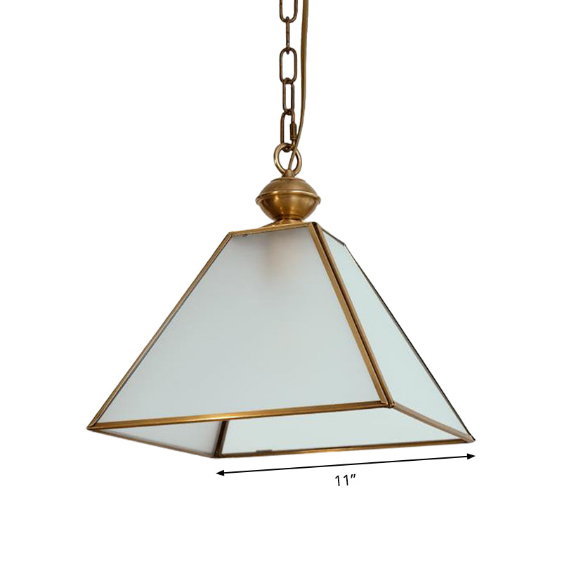 Rustic Tower Pendant Light With Clear/Frosted Glass Bulb