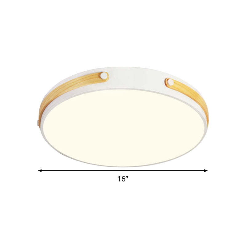 Modernist Acrylic LED Ceiling Lamp, Warm/White Light, 16"/21.5" Wide