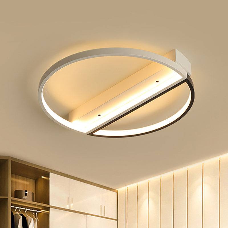 Minimalist Acrylic LED Ceiling Light - Flush Mount Ring Design