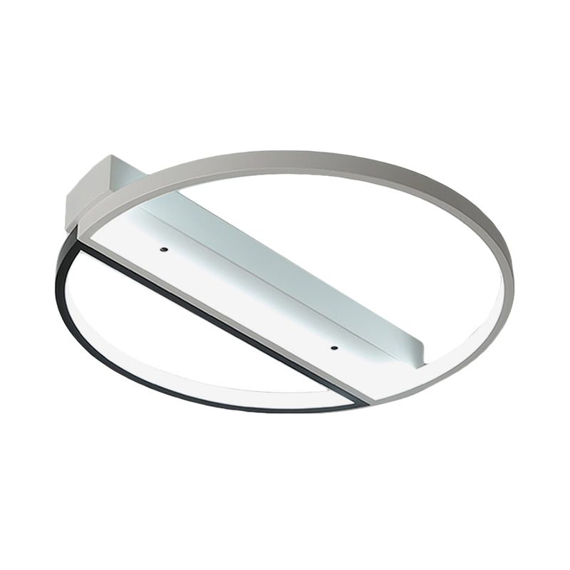 Minimalist Acrylic LED Ceiling Light - Flush Mount Ring Design